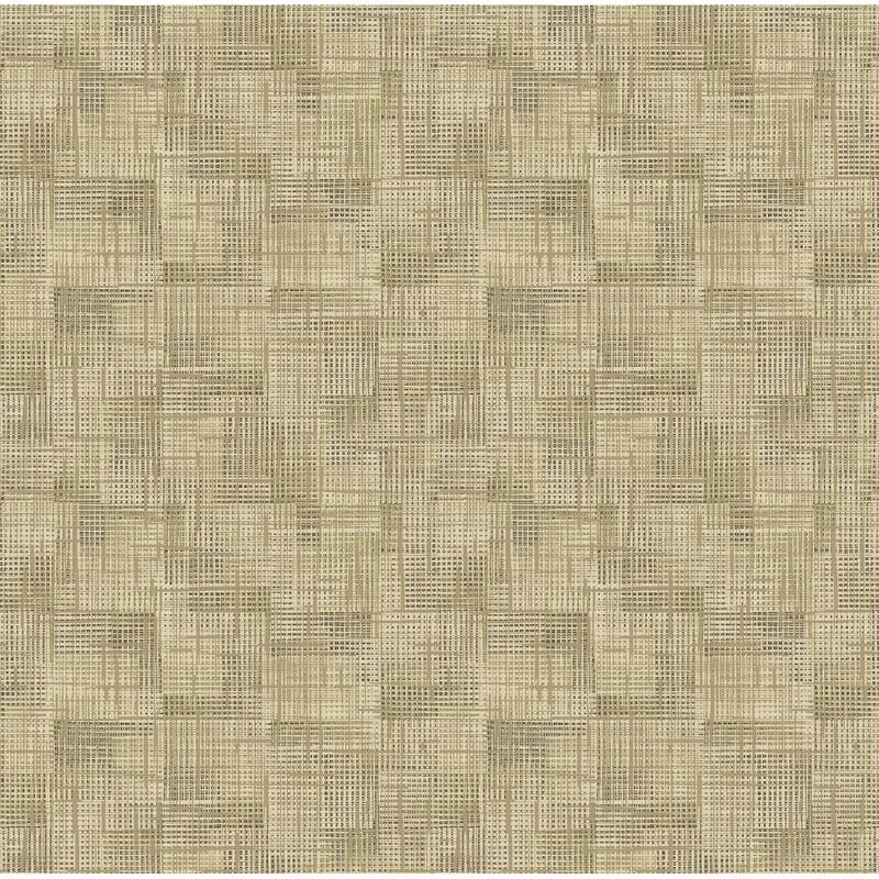 A-Street Prints Ting Brown Lattice Wallpaper