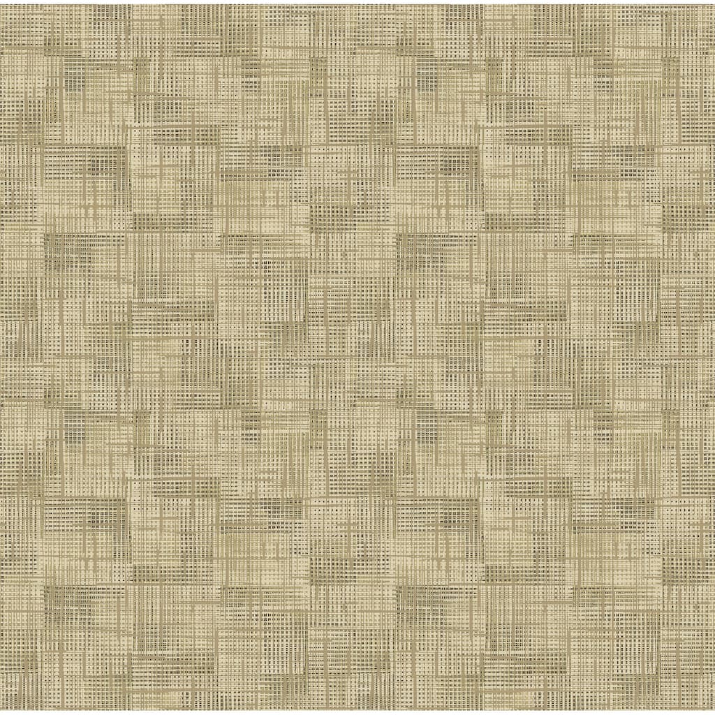 A-Street Prints Ting Brown Lattice Wallpaper