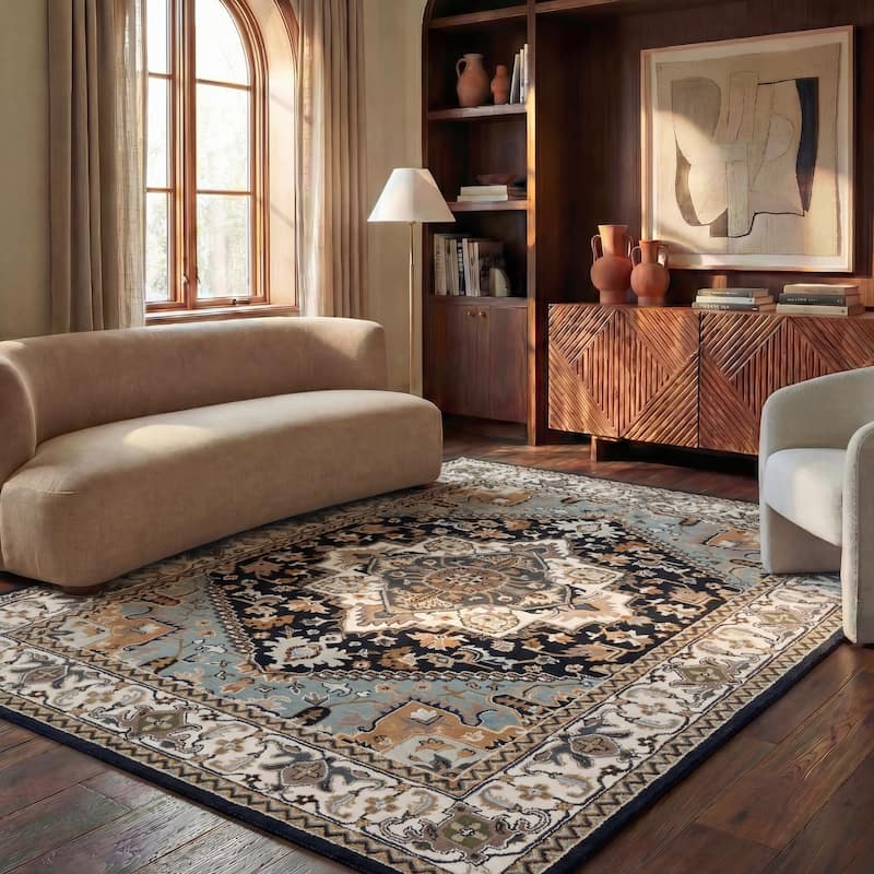 SAFAVIEH Handmade Heritage Carrol Traditional Oriental Wool Rug