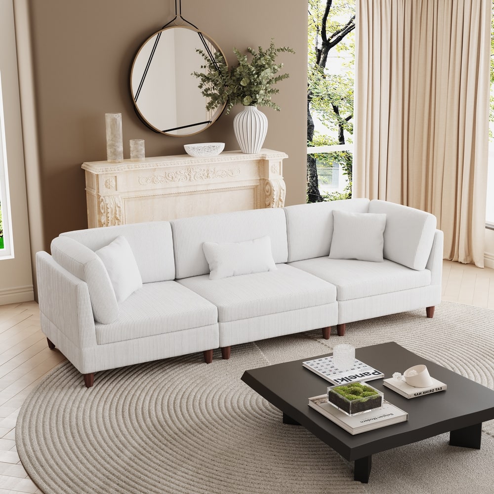 Multi-Combination Couch Modular Corduroy Sectional Sofa