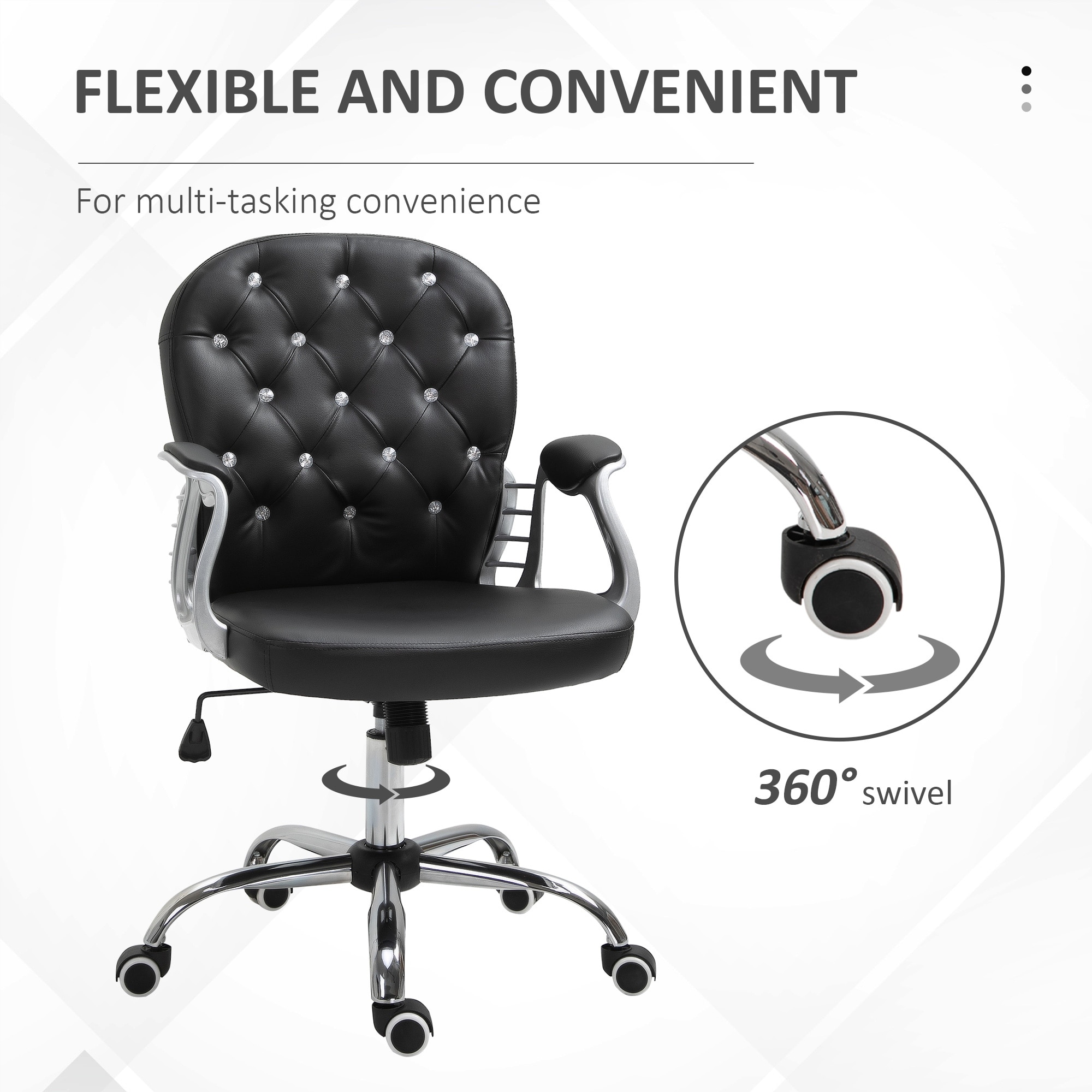 Computer Chair Office Chair with Adjustable Height Swivel Chair