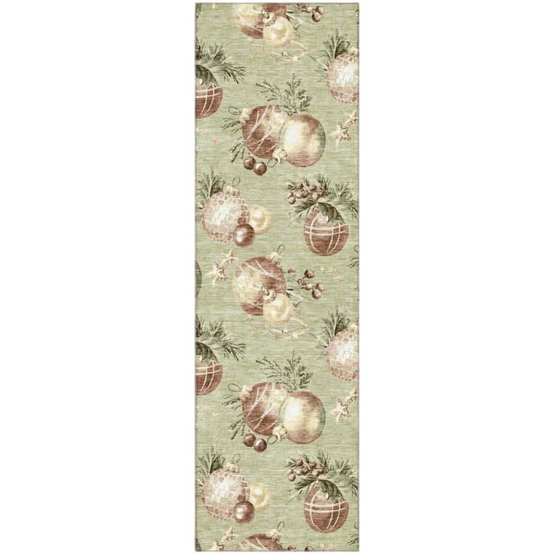 Premium Washable Super Soft Holiday Ornament Mayfield Rug