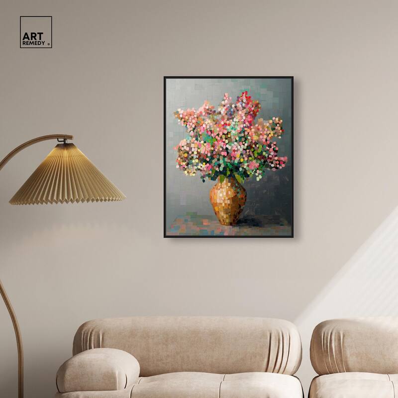Pixel Bloom II Canvas by Art Remedy