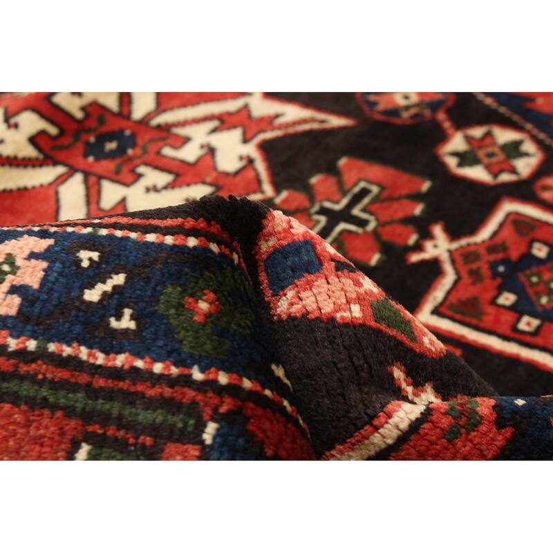 ECARPETGALLERY Hand-knotted Andelz Black Wool Rug - 4'7 x 6'8