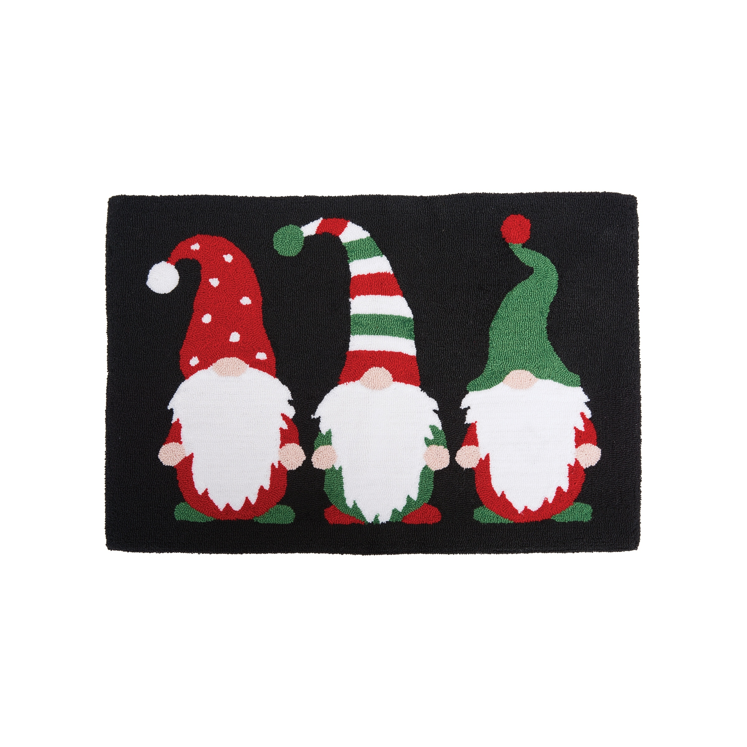 Gnome Trio Hooked Rug - 2' x 3'
