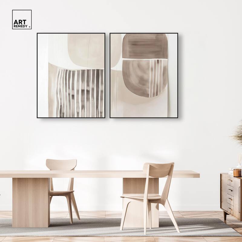 Elements of Quiet Canvas Set of 2 by Art Remedy