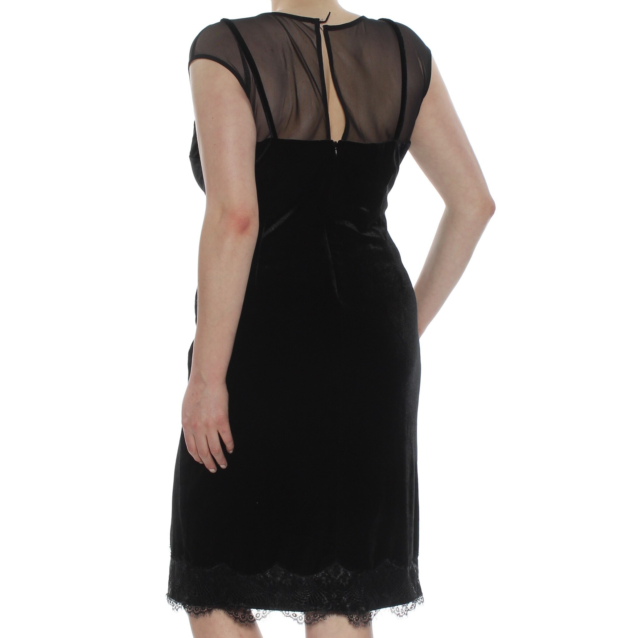 size 16 black cocktail dress