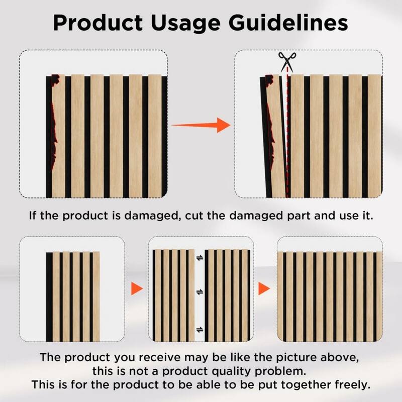 Soundproof Wood Slat Panels Acoustic Wall and Ceiling Panels