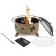 preview thumbnail 4 of 13, NUU GARDEN 30-inch Round Star Wood Burning Firepit