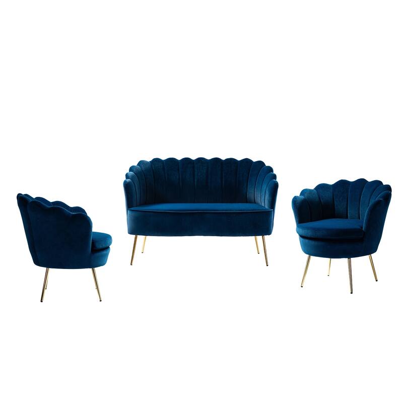 Xabier 52 in. 3 Piece Living Room Set by HULALA HOME