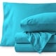 preview thumbnail 58 of 56, Bare Home Organic Cotton Jersey Sheet Set Twin XL - Aqua