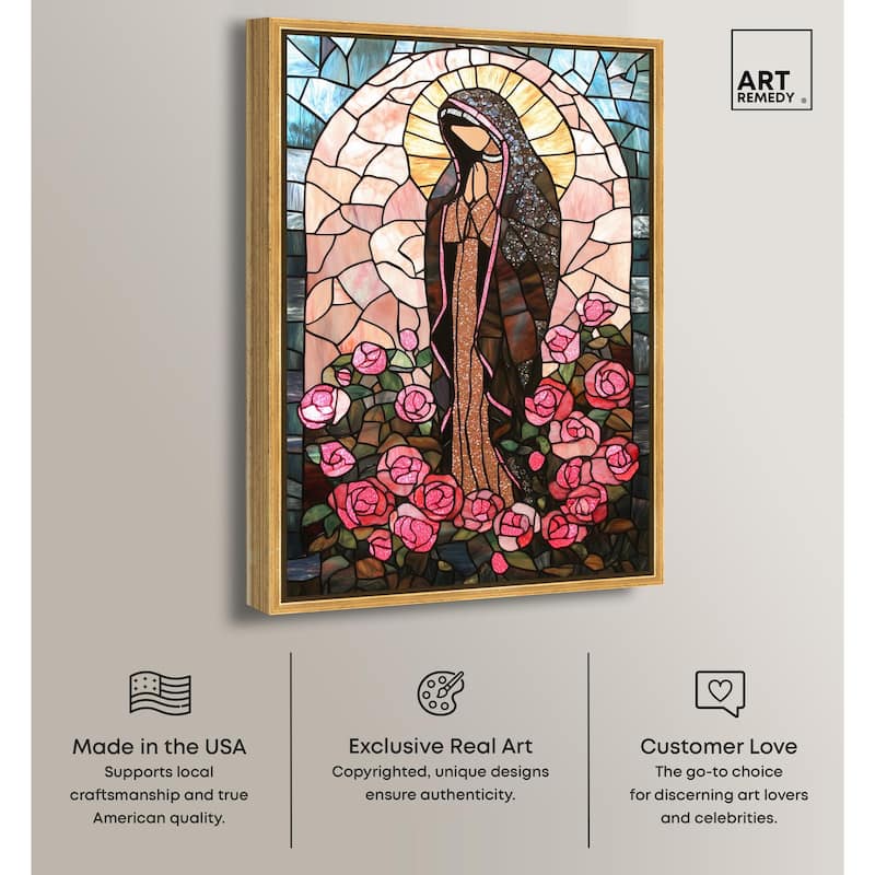 Glass Rosarium Guardian Canvas by Art Remedy