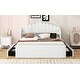 preview thumbnail 6 of 58, Full Platform Bed with Twin Trundle and 5 Storage Shelves, White Finish