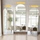 preview thumbnail 30 of 42, 64"x21" Full Length Floor Mirror with Stand Aluminum Alloy Frame,Wall-Mounted Mirror