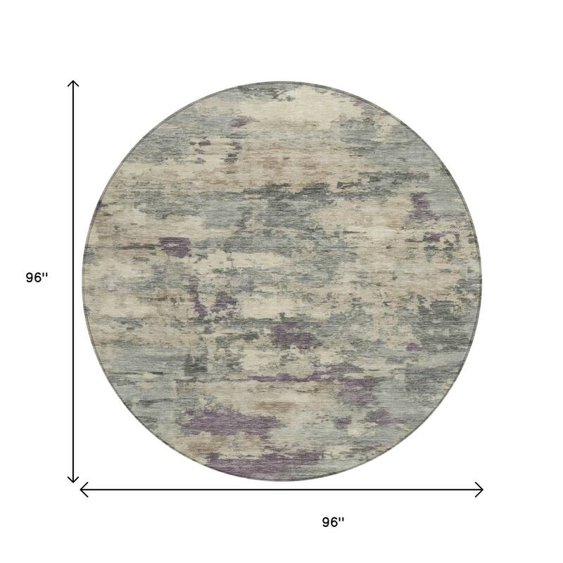 HomeRoots Abstract Transitional Rectangle Outdoor Rug