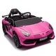 preview thumbnail 21 of 78, 12V Kids Ride On Car W/Parents Remote Control,Licensed Lamborghini Aventador Xago Blue Pink