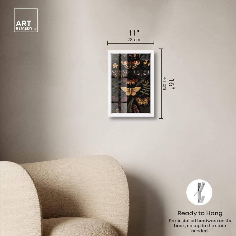 Winged Visitors III Shadowbox by Art Remedy