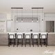 preview thumbnail 3 of 2, Hunter Hartland 3-Light Cluster Pendant/Chandelier - Dining Room, Kitchen, Bedroom, Entry - Farmhouse, Industrial, Modern