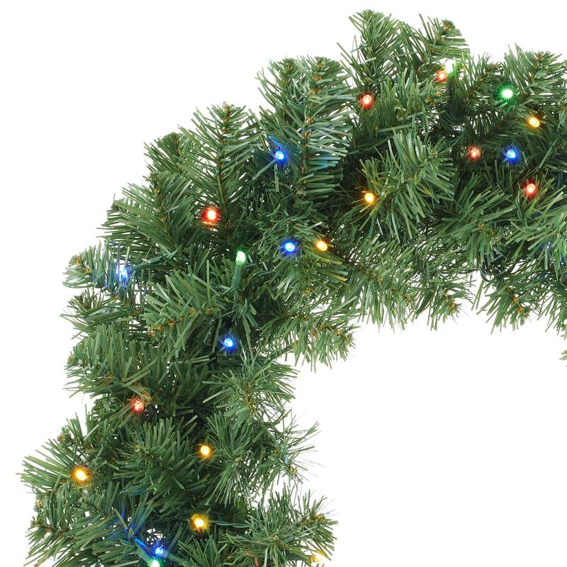 Green Fir Artificial Holiday Christmas Wreath Holiday Décor