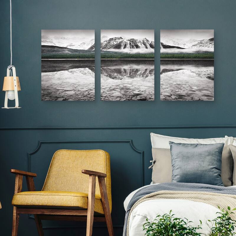 Waterfowl Lake Panel I & III with Color by Suzanne Allard Canvas Art Prints