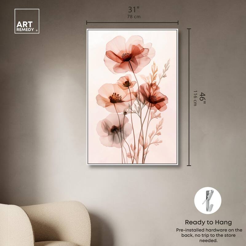 Petal Dye I Canvas by Art Remedy