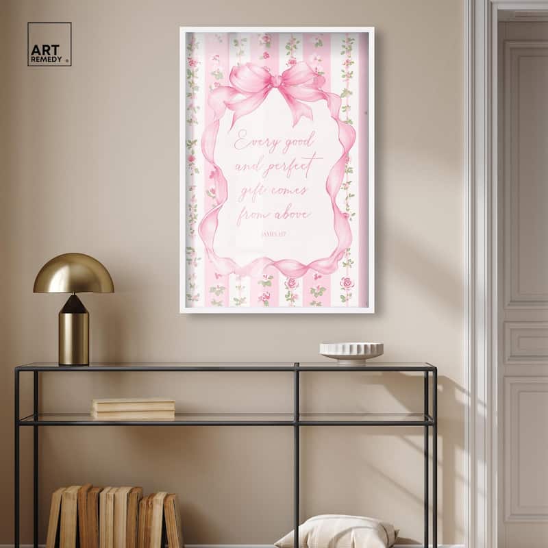 Good and Perfect Gift Bow Shadowbox by Art Remedy