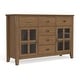 preview thumbnail 67 of 78, WYNDENHALL Stratford Solid Wood Transitional Sideboard Buffet - 54 inch Wide