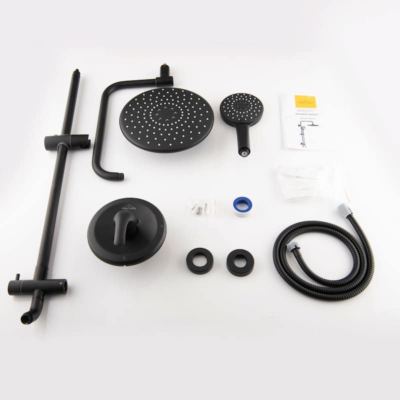 CLihome Shower faucet Set Matte Black Two Function