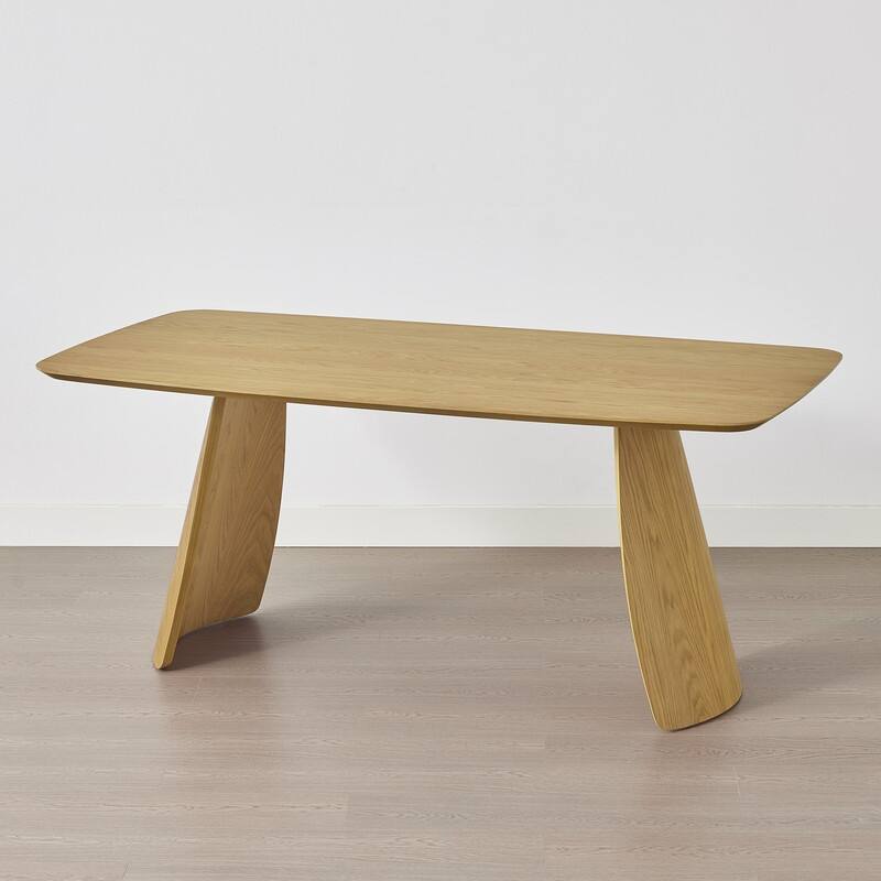 Spruce & Spring 5-Piece Modern Dining Table Set with Upholstered Chairs and Butterfly-Leg Base Table