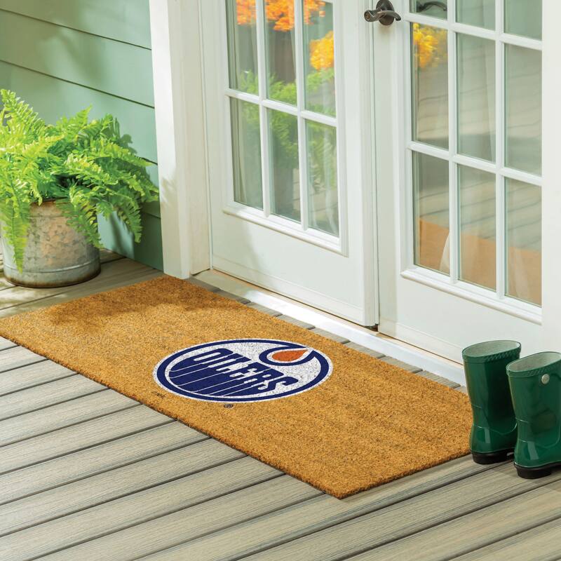 Edmonton Oilers Full Color Indoor/Outdoor Coir Mat - 60" x 24"