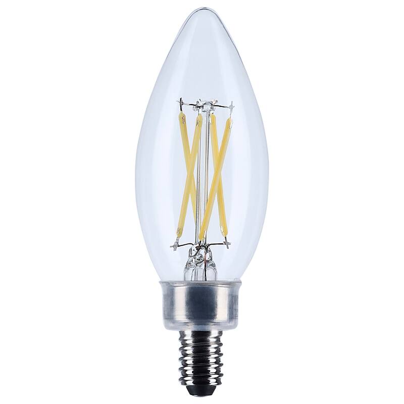 5.5 Watt B11 LED Candelabra Base Clear 3000K CCT 120 Volt 10-pk - Clear