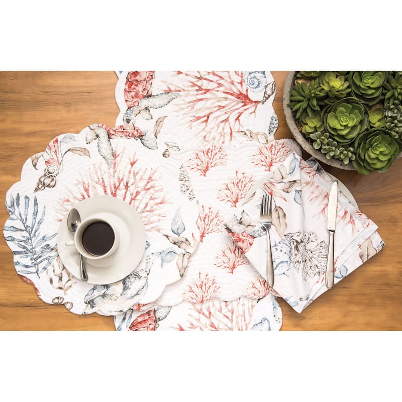 Tranquil Tides Round Placemat, Set of 6, 17"