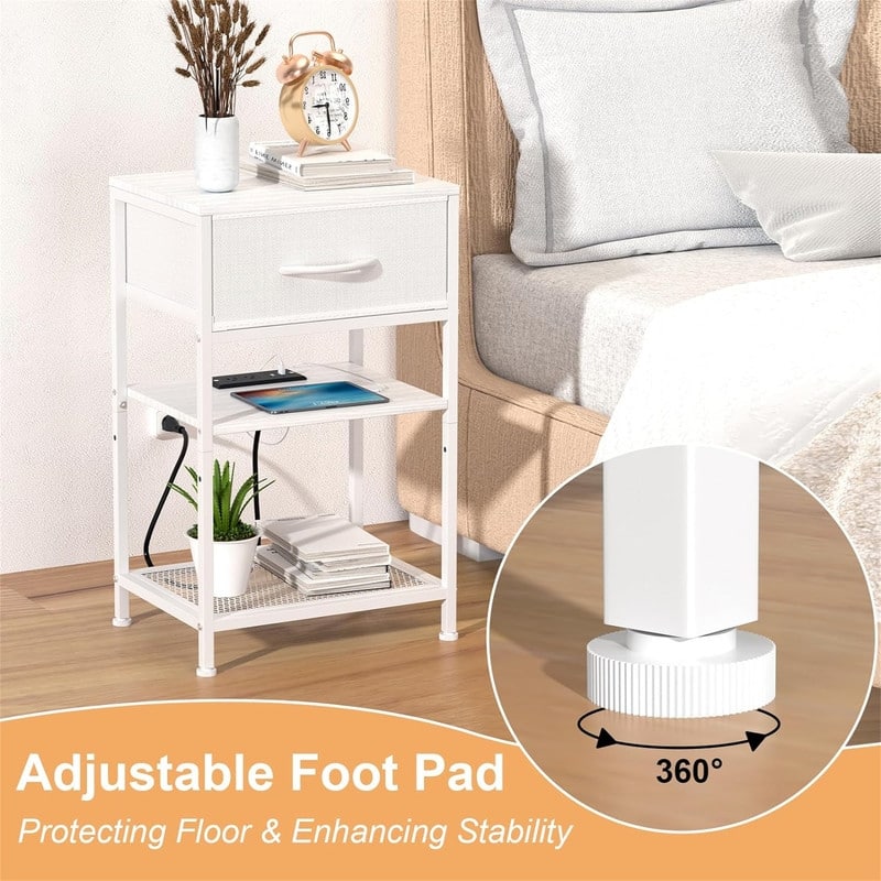 Nightstand with Charging Station