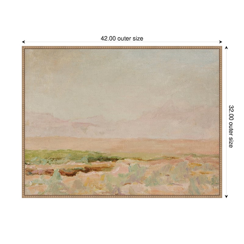 Kate and Laurel Desert from Kislovodsk to Samarkand Jan Ciaglinski by Nostalgia Prints Framed Canvas Wall Art Print