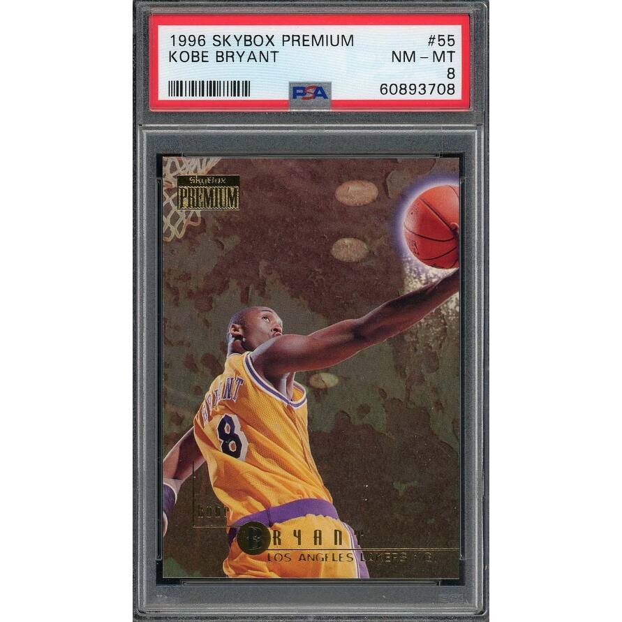 Kobe Bryant 1996 Skybox Premium Basketball Rookie Card #55 Graded PSA 8 - 8'6" x 11'6"