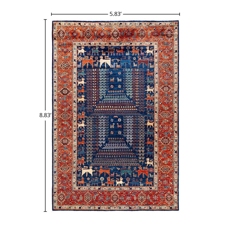 Serapi, One-of-a-Kind Hand-Knotted Area Rug - 5' 10" x 8' 10"