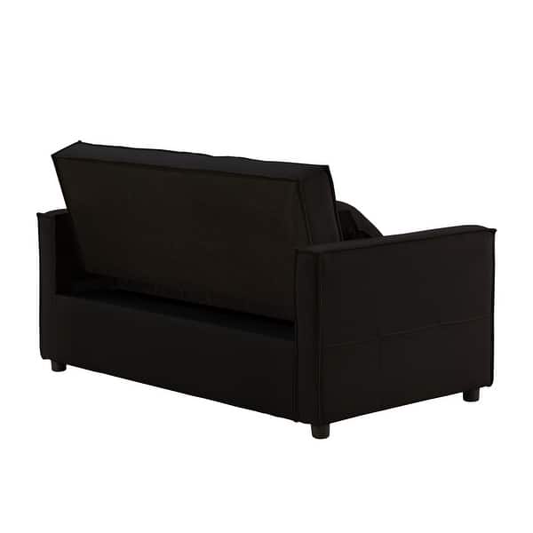 Square Arm TwoPerson Sofa Bed Convertible Sleeper Couch with