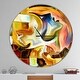 preview thumbnail 1 of 8, Designart 'Way of Inner Paint' Oversized Modern Wall CLock