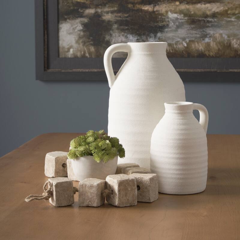 Mala Beige Paper Mache Cube Garland - 40.0L x 2.0W x 2.0H