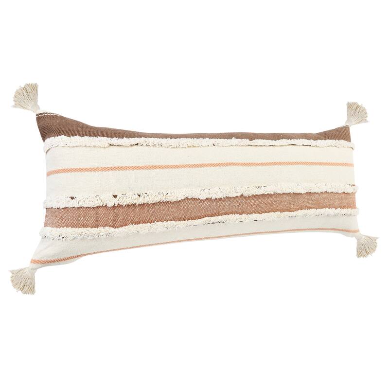 Sevita Sacral Earth Quarry Striped Throw Pillow