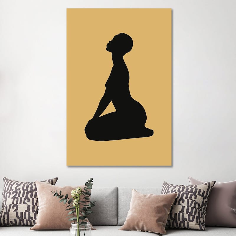 iCanvas "Silhouette Woman" by Merle Callesen Canvas Print