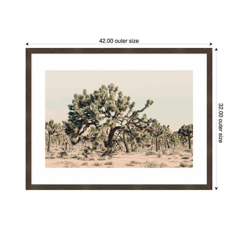 Kate and Laurel Joshua Tree No. 1 by Alicia Bock Framed Wall Art Print