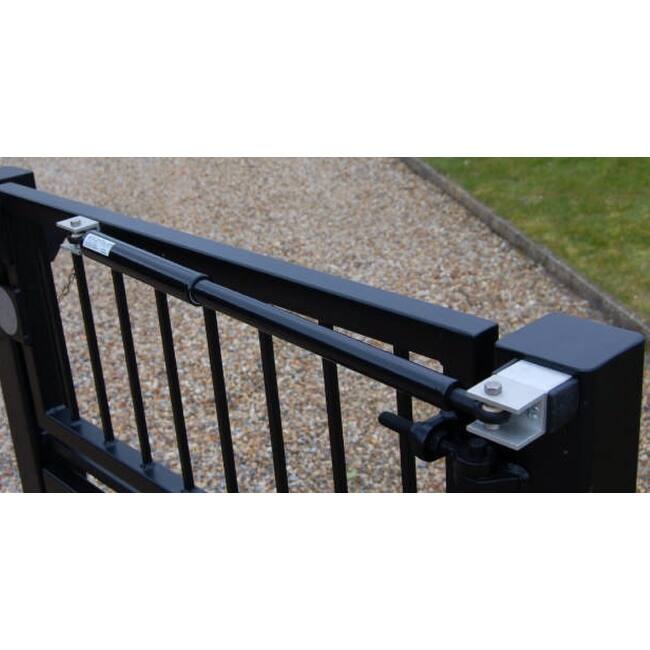 Lockey Hydraulic and Nitrogen Gas Controlled Gate Closer with 125 - Black