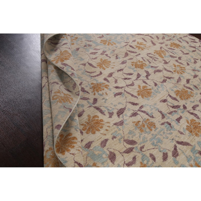 Vegetable Dye Abstract Oriental Living Room Area Rug Wool Hand-knotted - 8'9" x 11'11"
