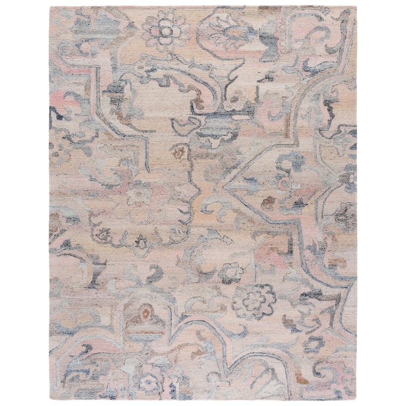 SAFAVIEH Handmade Marquee Nahla Rug - 8' x 10' - Pink/Beige