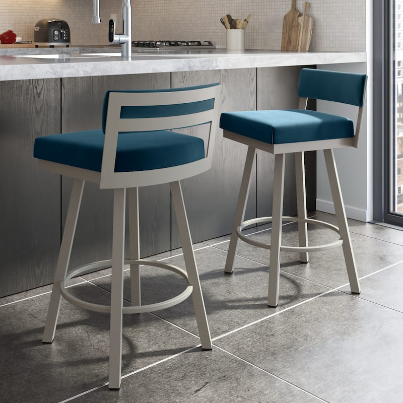 Amisco Travis Swivel Counter and Bar Stool