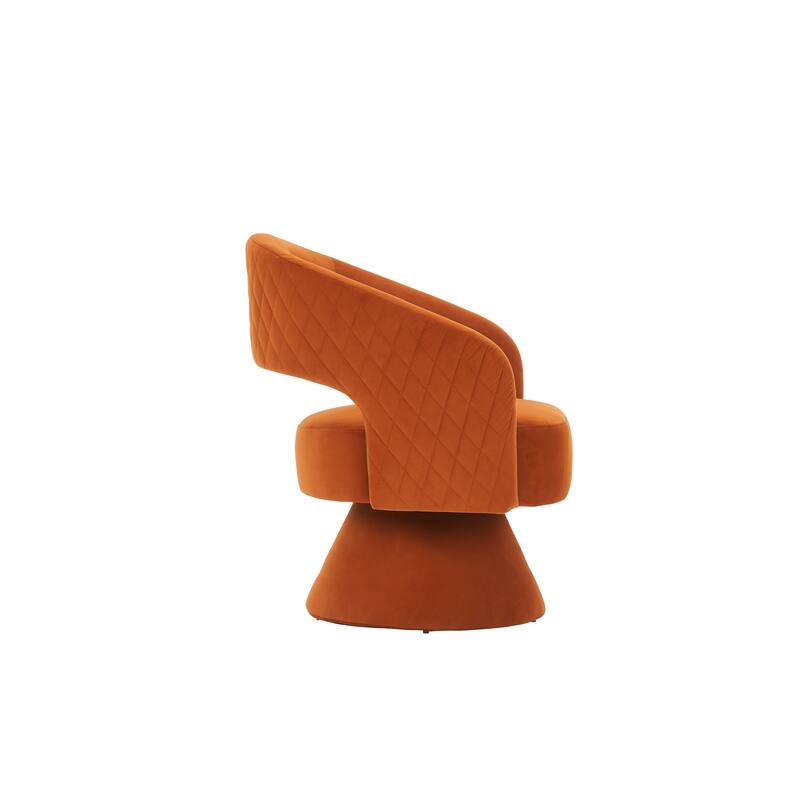Round Barrel Chair in Fabric