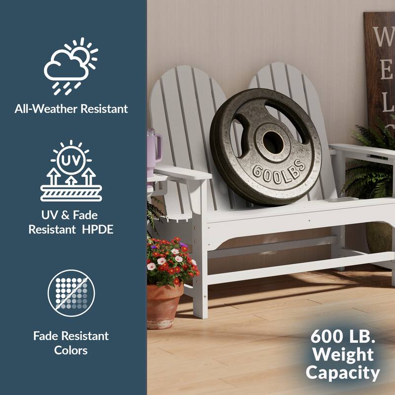Hanniford Poly Adirondack 49 Inch Bench