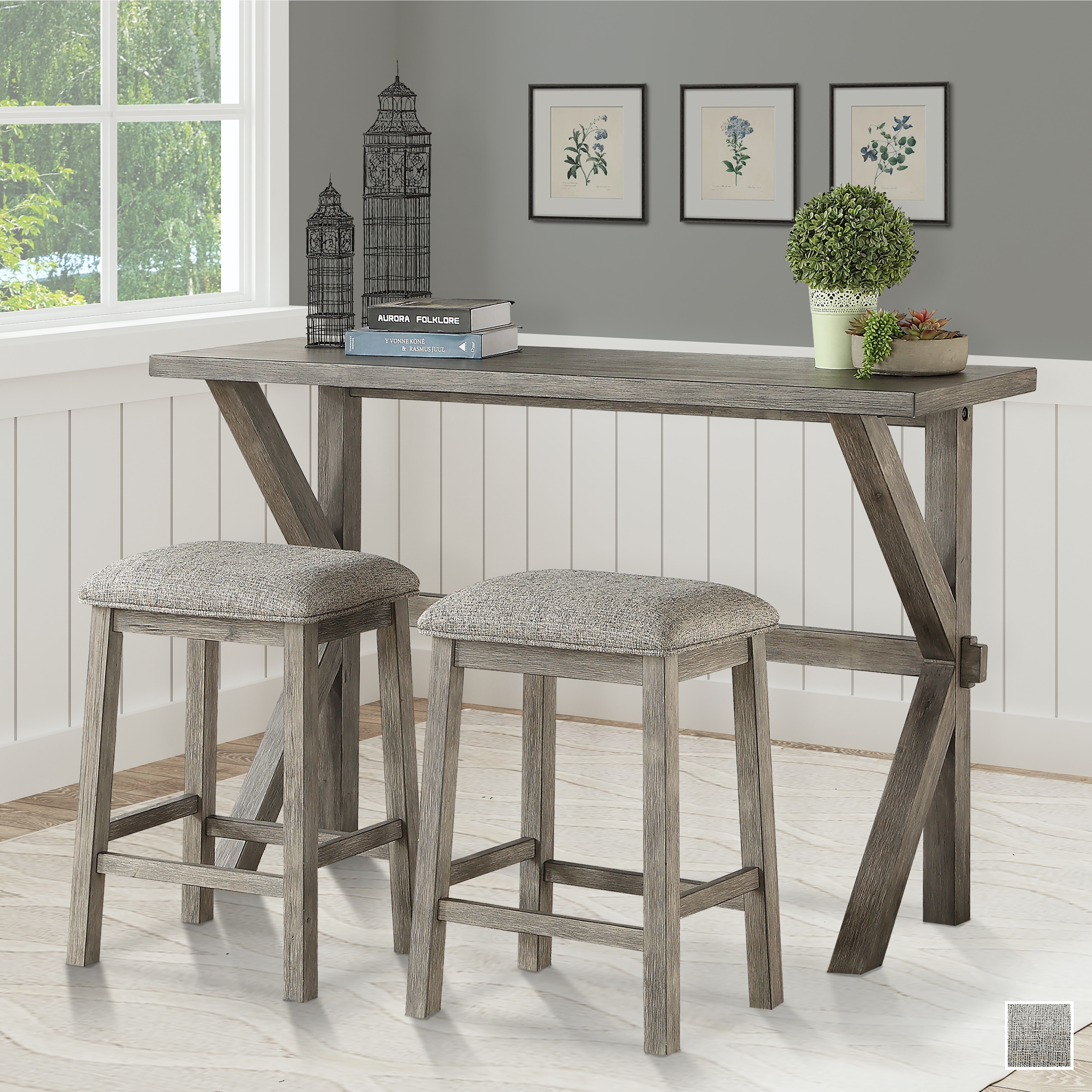 Summerdale 3 Piece Counter Height Dining Set   On Sale   Overstock 