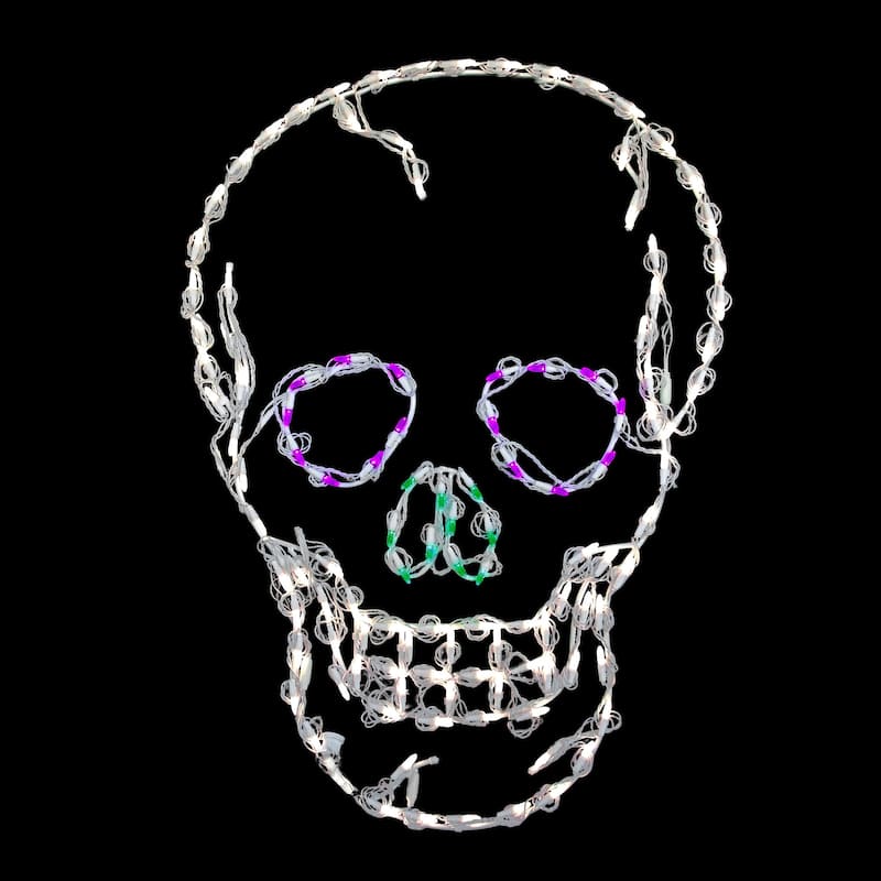 Halloween LED Lighted Skull 37 inches